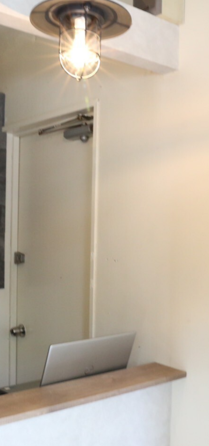 店内の受付の写真