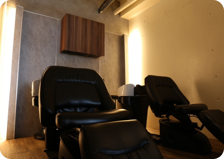 業界最上クラスのフルフラットシャンプー台 『YUME』の写真