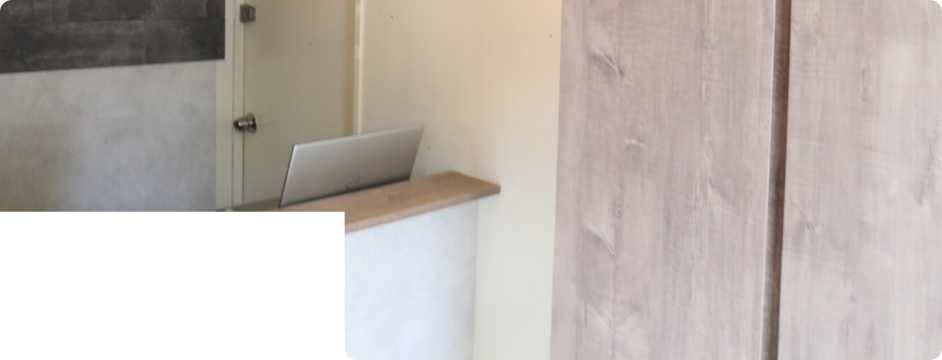 店内の受付の写真