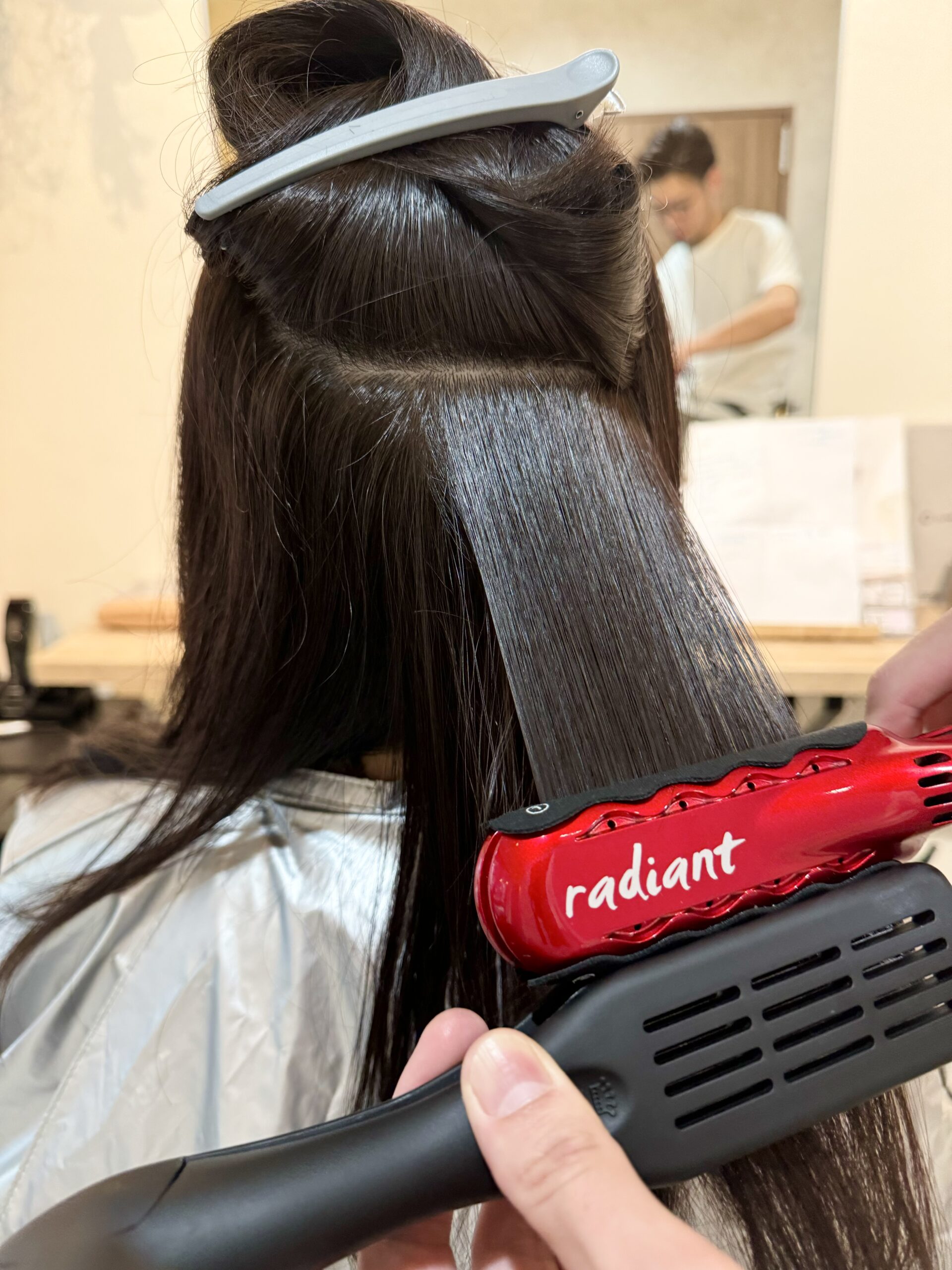 縮毛矯正　パーマ